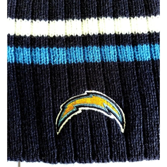Los Angeles Chargers Hat Cuffless Knit Reebok Multi Team Colors Cap NFL - Picture 2 of 4